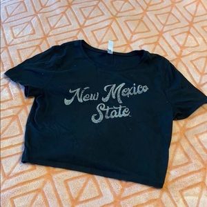 Crop top workout shirt